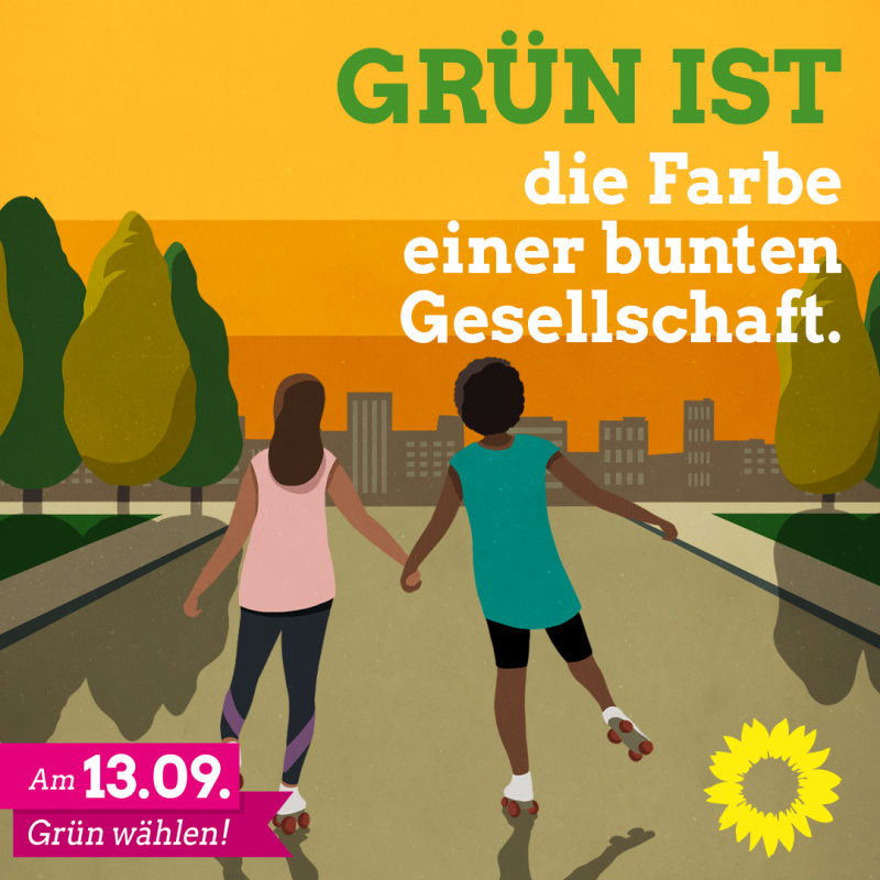 GRÜN IST die Farbe einer bunten Gesellschaft.