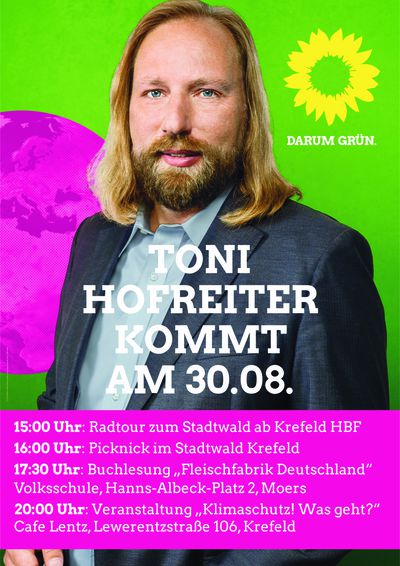 Toni Hofreiter in Krefeld