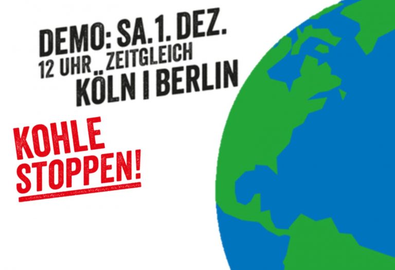 KOHLE STOPPEN/DEMO AM 1.12.18