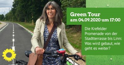 GreenTour: Die Krefelder Promenade- von der Stadtterrasse bis Linn: Was wird gebaut, wie geht es weiter @ Treffpunkt Saumstraße/Ecke Gladbacher Str.