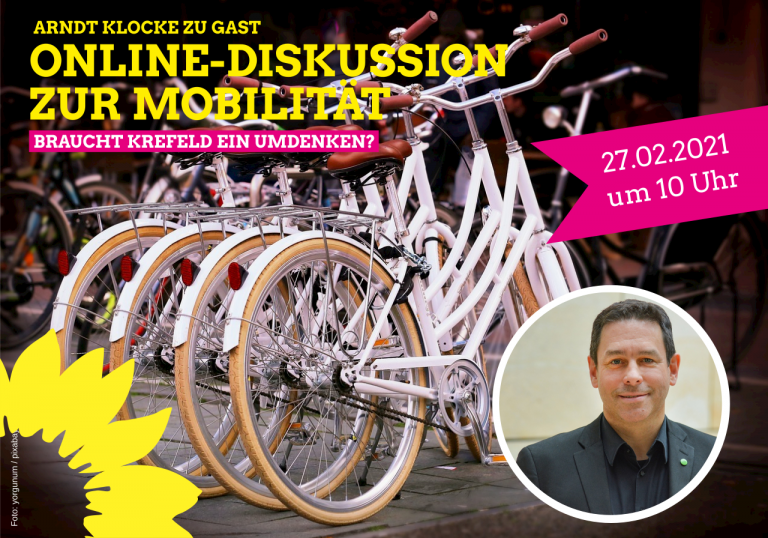 STADT. MOBIL. GRÜN. – Online-Diskussion mit Arndt Klocke